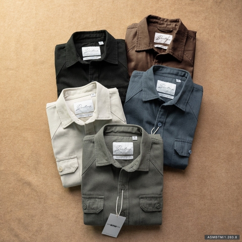 Áo sơ mi kaki túi hộp BTM 2838