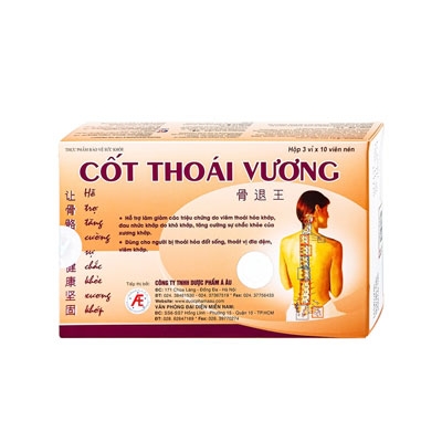 Cốt Thoái Vương - Viên uống cải thiện tình trạng xương khớp
