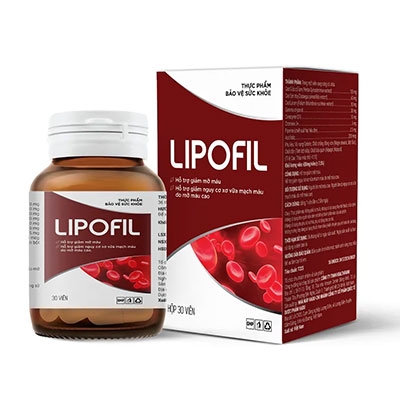 Lipofil - Hỗ trợ giảm mỡ máu, giảm nguy cơ xơ vữa mạch máu