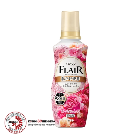 Nước xả vải KAO Flair Fragrance hương hoa ngọn ngào 520mL
