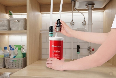 Hướng dẫn thay lõi lọc Cleansui EUC3000 đúng cách tại nhà