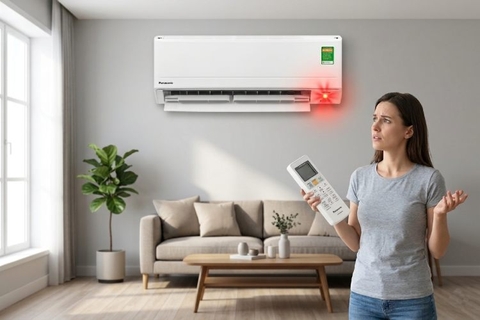 Tại sao điều hòa Panasonic nháy đèn đỏ? Nguyên nhân và cách xử lý hiệu quả