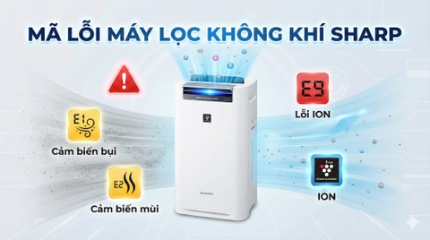 Tổng hợp các mã lỗi máy lọc không khí Sharp