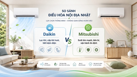 So sánh điều hòa Daikin và Mitsubishi: Chọn loại nào phù hợp?