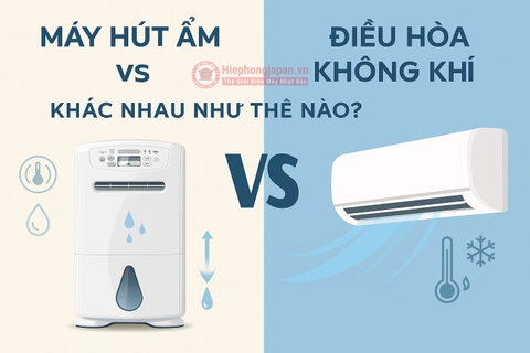 So sánh hiệu quả giữa máy hút ẩm và điều hòa không khí