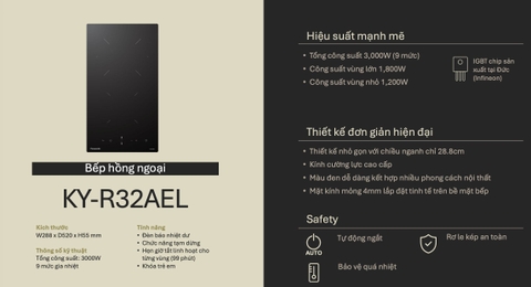 Bếp hồng ngoại Panasonic KY-R32AEL