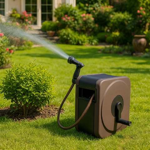 Bộ vòi tưới vườn thu rút BOXY NEXT 30m Takagi RC1330BR