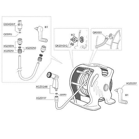 Bộ Vòi Tưới Vườn Takagi Mercury 2 Twister 30M RT330CG