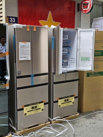 Tủ lạnh Hitachi R-HWC54T-W cao cấp hàng Nhật nội địa