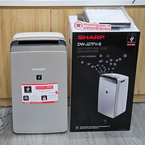 Máy hút ẩm lọc không khí Sharp DW-J27FV-S Chính hãng