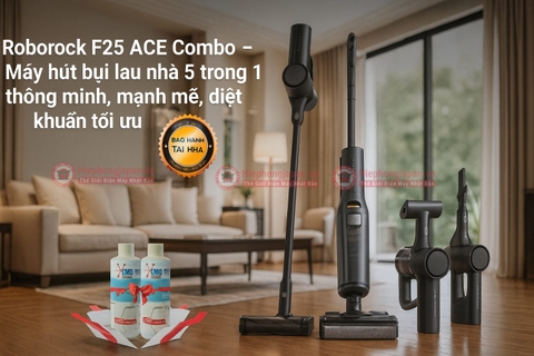 Máy hút bụi lau nhà cầm tay thế hệ mới Roborock F25 ACE Combo