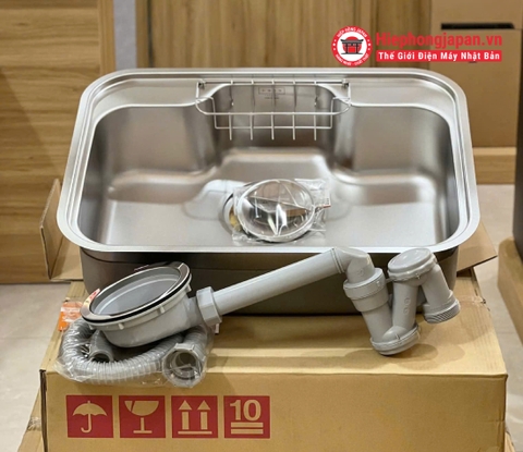 Chậu rửa bát Toyoura N801BIA-EB-MS | Bảo hành 24 tháng