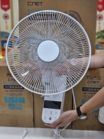 Quạt treo tường C:NET CKDF307WH | Động cơ DC | Nội địa Nhật Bản