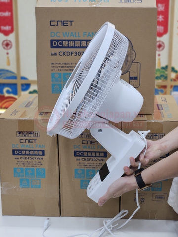 Quạt treo tường C:NET CKDF307WH | Động cơ DC | Nội địa Nhật Bản