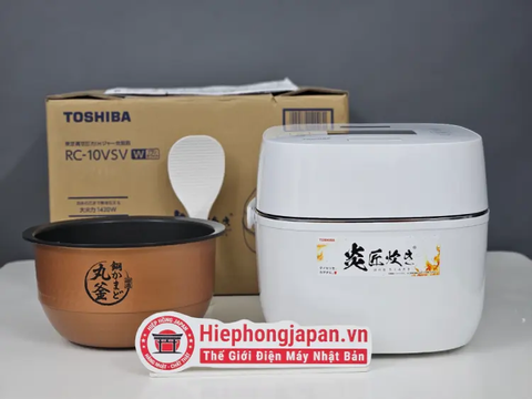 Nồi cơm điện cao tần Toshiba RC-10VSV áp suất hút chân không