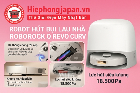 Robot hút bụi lau nhà Roborock Q Revo Curv