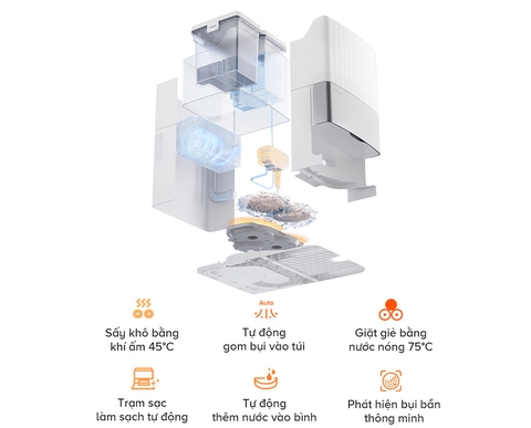 Robot hút bụi lau nhà Roborock Q Revo Edge 5V1