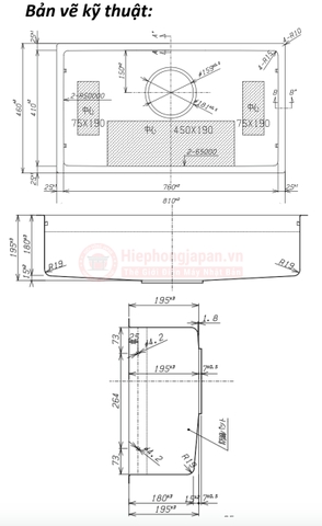 Chậu rửa chén bát Shigeru LE JSN-K 2F FS | Hàng nội địa Nhật Bản
