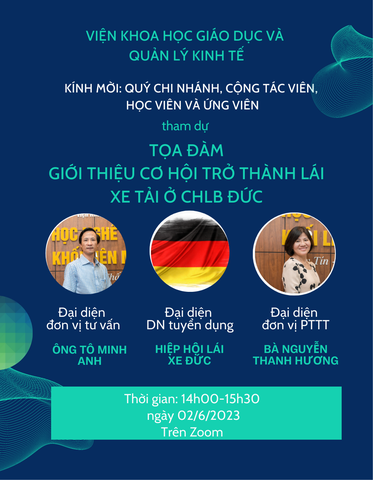 Tọa đàm giới thiệu cơ hội trở thành người lái xe tải ở Đức