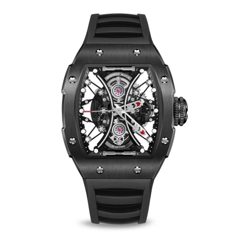 SKELETON | HOURGLASS-BLACK WATCH