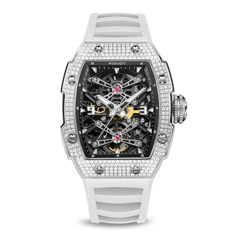 CUSTOMIZED CASE | CAPTAIN KIDD-SILVERY WATCH (WHITE STRAP)