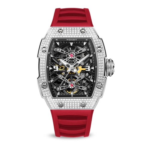 CUSTOMIZED CASE | CAPTAIN KIDD-SILVERY WATCH (RED STRAP)