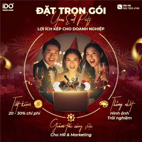 Đặt trọn gói Year End Party - Lợi ích kép cho doanh nghiệp