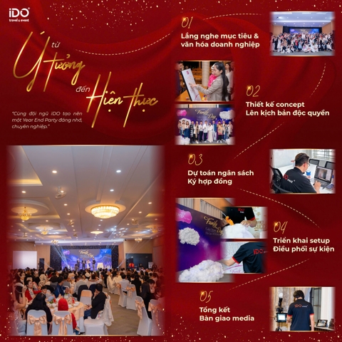 Từ ý tưởng đến hiện thực - Cùng đội ngũ IDO tạo nên một Year End Party đáng nhớ, chuyên nghiệp