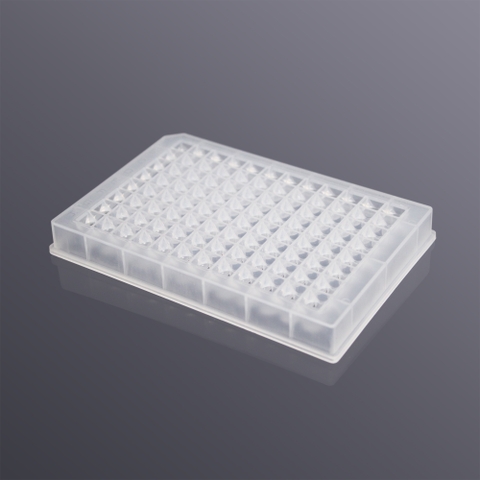 0.5ml 96-well V-bottom transparent deep-well plate, sterile
