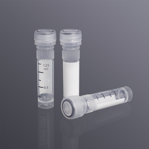 2.0ml Freezer Tube/Sample Tube, colorless, screw cap, graduated, sterile