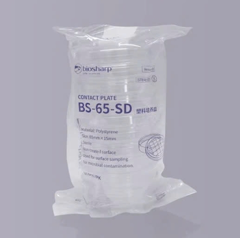 Đĩa RODAC/Đĩa nuôi cấy 65x15mm vô trùng, túi 10 chiếc (Contact Plate), BS-65-SD, hãng Biosharp