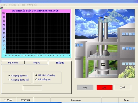 Hệ thống điều khiển áp lực gió lò nung Clinke