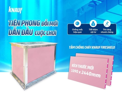 Tấm Thạch cao chống cháy Knauf - Fireshield