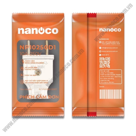 Phích cắm đơn Nanoco (Đực)