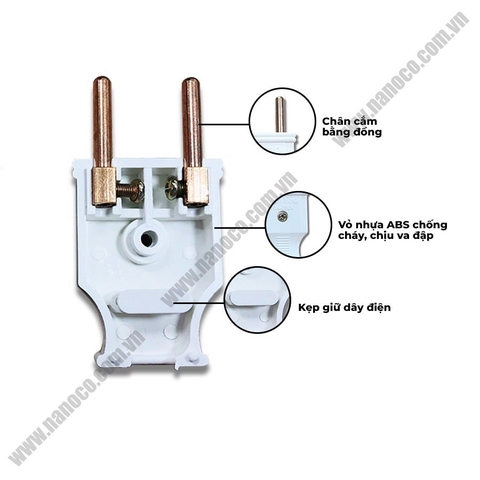 Phích cắm đơn Nanoco (Đực)