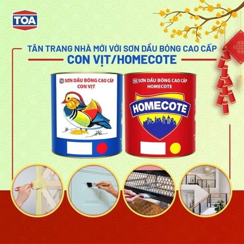 SƠN DẦU BÓNG CAO CẤP CON VỊT