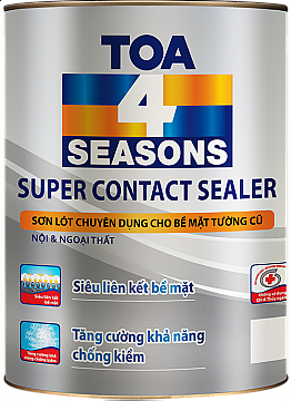 SƠN LÓT CHUYÊN DỤNG CHO BỀ MẶT TƯỜNG CŨ NỘI VÀ NGOẠI THẤT TOA 4 SEASONS SUPER CONTACT SEALER