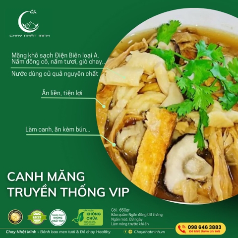 Canh măng truyền thống VIP