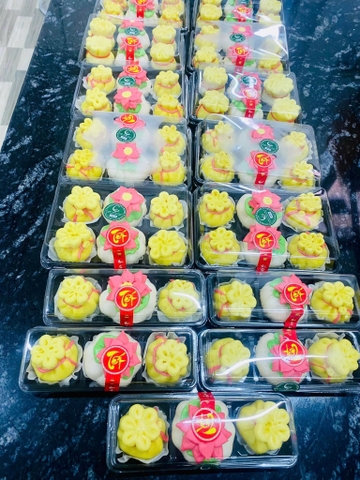 Hoa sen túi tiền- nhân đậu xanh sen dừa - hộp 5c