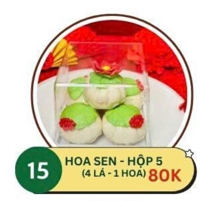 Sen thường - nhân đậu xanh - hộp 5