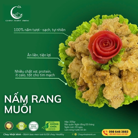 Nấm rang muối - 200gr
