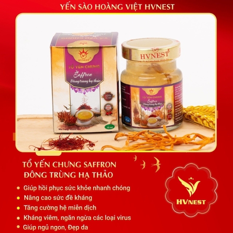 Yến chưng Đông trùng saffron