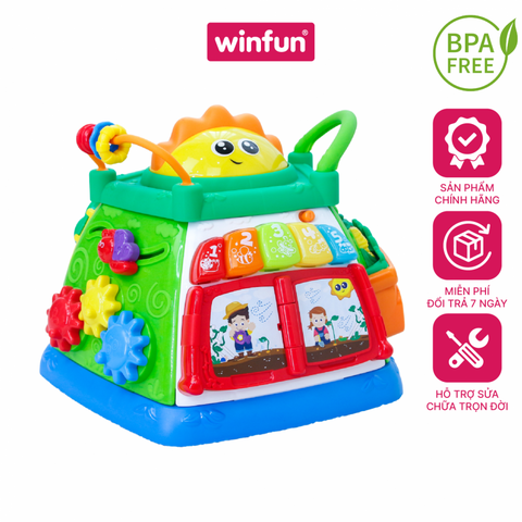 Khối lập phương phát nhạc, bằng nhựa, mã hàng: 000631, nhãn hiệu: Winfun