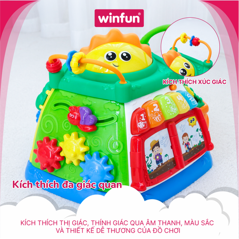 Khối lập phương phát nhạc, bằng nhựa, mã hàng: 000631, nhãn hiệu: Winfun