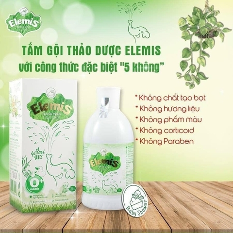 tắm gội thảo dược elemis 200ml