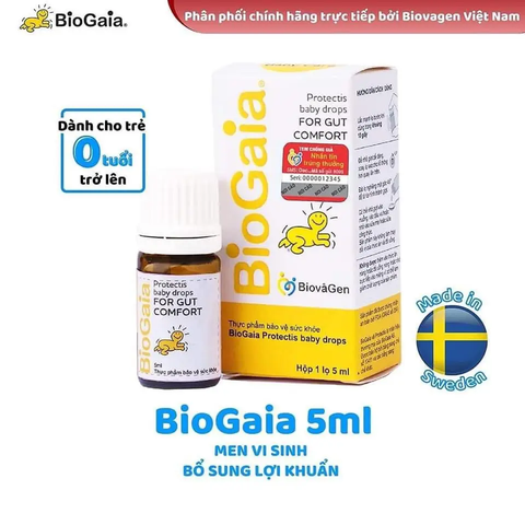 BioGaia Protectis Baby Drops (Hộp 1 lọ thủy tinh 5ml), SX: Thụy Điển