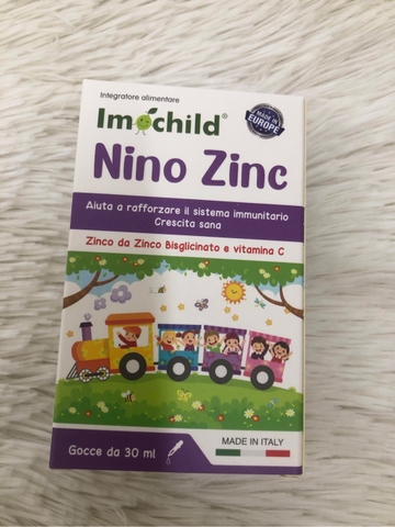 Thực phẩm bảo vệ sức khỏe NiNo ZinC ( Đóng gói 30ml/lọ, số lô: 3875, HSD:10/2026)