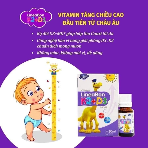 Thực phẩm bảo vệ sức khỏe LineaBon K2+D3