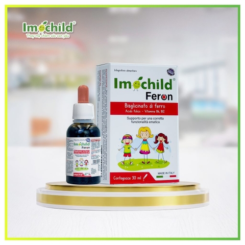 Thực phẩm bảo vệ sức khỏe Imochild Feron( chi 30ml, số lô : 3862, HSD 11/2026)