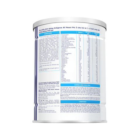 EG3350N - SPDD ENFAGROW AII NEUROPRO 3 CHO TRẺ TỪ 1-6 TUỔI 350G